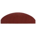 vidaXL Tapis autoadhésifs de marches 10 Pièces Rouge 65x21x4cm Aiguilleté