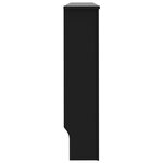 vidaXL Cache-radiateur Noir 152x19x81 cm MDF