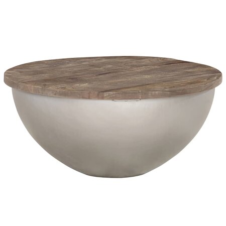 vidaXL Table basse en forme de bol Ø60 cm Bois de manguier massif