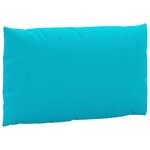 vidaXL Coussins de palette 3 Pièces turquoise tissu Oxford