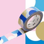 Masking Tape MT demi-cerlces or/rose/bleu