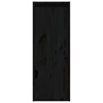 vidaXL Meubles TV 4 Pièces Noir Bois massif de pin