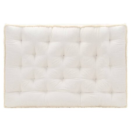 vidaXL Coussin de canapé palette Beige 120x80x10 cm