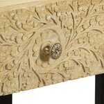 vidaXL Table console Bois de manguier massif 102 x 30 x 79 cm