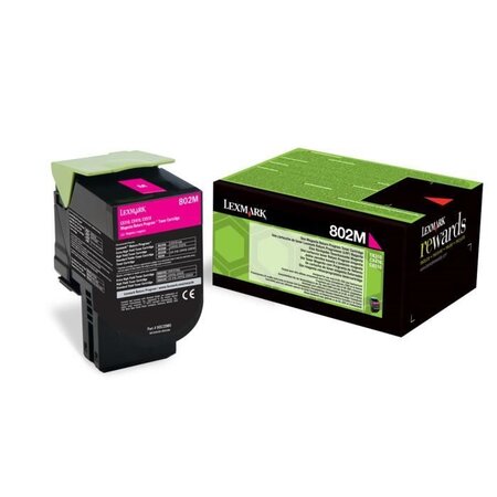 Lexmark toner 802m - 80c20m0 - magenta - 1 000 pages