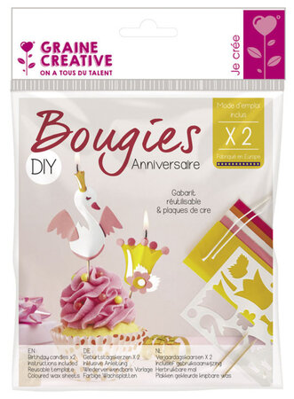 Kit Diy Bougies Anniversaire Princesse