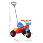 vidaXL Tricycle pour enfants avec poignée pour parents Multicolore