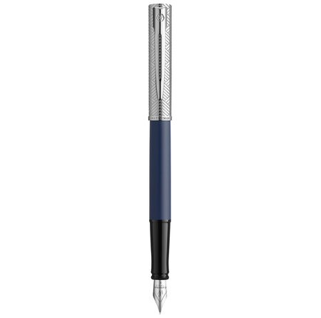 Stylo plume waterman allure deluxe bleu  plume fine  cartouche d'encre bleue  coffret cadeau