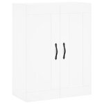 vidaXL Buffet haut Blanc 69 5x34x180 cm Bois d'ingénierie