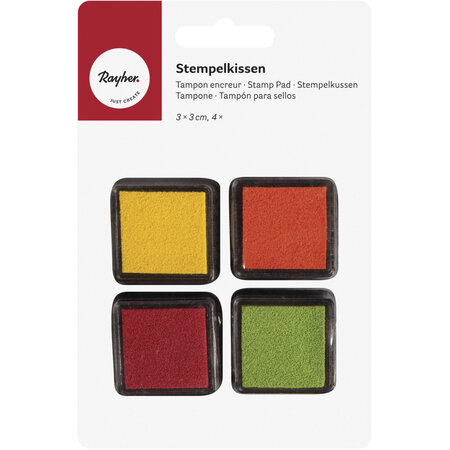 Tampon encreur mini kit - Spring 3x3cm 4 pces