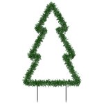 vidaXL Décoration lumineuse arbre de Noël avec piquets 115 LED 90 cm