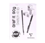 Bloc encollé grafit dot a5 80f 90g clairefontaine