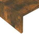vidaXL Support de moniteur Chêne fumé 60x23 5x12 cm Bois d'ingénierie