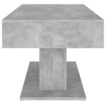 vidaXL Table basse Gris béton 96x50x45 cm Aggloméré