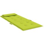 vidaXL Coussins de chaise à dossier haut lot de 6 vert vif