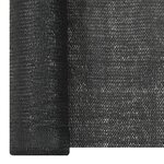 vidaXL Filet brise-vue Noir 1 8x25 m PEHD 150 g/m²