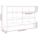 vidaXL Buffet Chêne fumé 103 5x35x70 cm Aggloméré