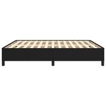 vidaXL Cadre de lit Noir 180 x 200 cm Tissu