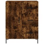 vidaXL Buffet haut Chêne fumé 69 5x34x180 cm Bois d'ingénierie