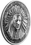 Monnaie en argent 1 dollar g 31.1 (1 oz) millésime 2023 indian chief crazy horse