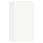 vidaXL Ensemble de meuble TV 8 Pièces Blanc Aggloméré