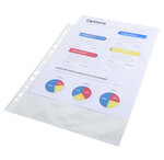 Sachet De 50 Pochettes Perforées Polypropylène Lisse 6/100e - A4 - X 20 - Exacompta