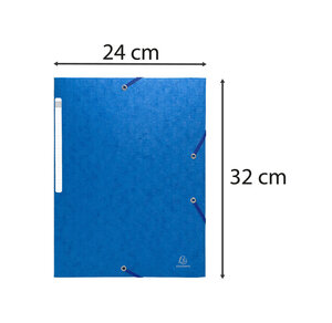 Chemise À Élastiques Sans Rabat - Carte Lustrée Gaufrée Scotten 600g/m2- A4 - X 20 - Exacompta