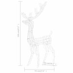 vidaXL Renne de décoration de Noël Acrylique 140 LED colorées 120 cm