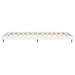 vidaXL Cadre de lit blanc 75x190 cm bois d'ingénierie