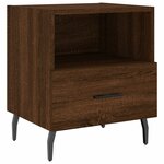 vidaXL Tables de chevet 2 Pièces chêne marron 40x35x47 5 cm