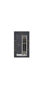 PARKER Sonnet Coffret cadeau Duo : Stylo bille noir + Stylo plume noir
