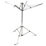Bo-Camp Support de séchage avec base Aluminium Gris 15 m 6415182