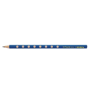 Crayon graphite triangulaire groove slim avec grip zone pour gauchers et droitiers hb x 12 lyra