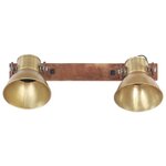 vidaXL Lampe murale industrielle Laiton 45x25 cm E27
