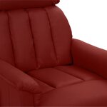 vidaXL Fauteuil de massage électrique Rouge bordeaux Similicuir