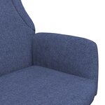 vidaXL Chaise de relaxation Bleu Tissu