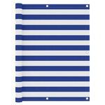 vidaXL Écran de balcon Blanc et bleu 120x300 cm Tissu Oxford