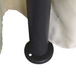 vidaXL Tonnelle ronde avec rideaux 3 5 x 2 7 m