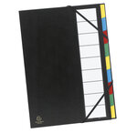 Trieur Rigide Ordonator Dos Extensible 9 Compartiments - X 6 - Exacompta