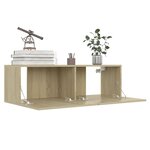 vidaXL Ensemble de meubles TV 8 Pièces Chêne sonoma Aggloméré