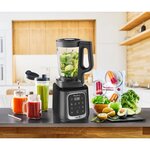 Moulinex lm91hd10 infinymix+ blender - 1600 w - bol tritan 1 75 l - smoothies  glaces  soupe  pâtes - gourde 600 ml - 5 programmes