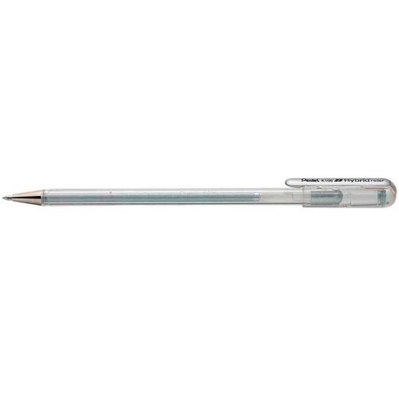 Roller encre gel métallique hybrid roller k108 argent x 12 pentel