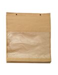 (1 lot   1000 sacs) sac papier liassé avec fenêtre en amidon de maïs 4 5
