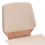 vidaXL Chaises à manger lot de 6 crème similicuir