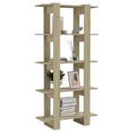 vidaXL Bibliothèque/Séparateur de pièce Chêne sonoma 80x30x160 cm