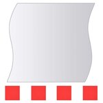 vidaXL Carreau de miroir 8 Pièces Multi-forme Verre