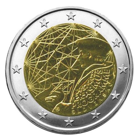 2 euro commemorative 2022 : slovaquie  (35 ans du programme erasmus)