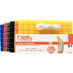 Bougie à modeler 6 plaques Couleurs primaires 1 050 g
