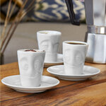 Tasse expresso perplexe porcelaine tassen