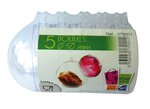 Boules plastiques Cristal 8 cm 5 pièces